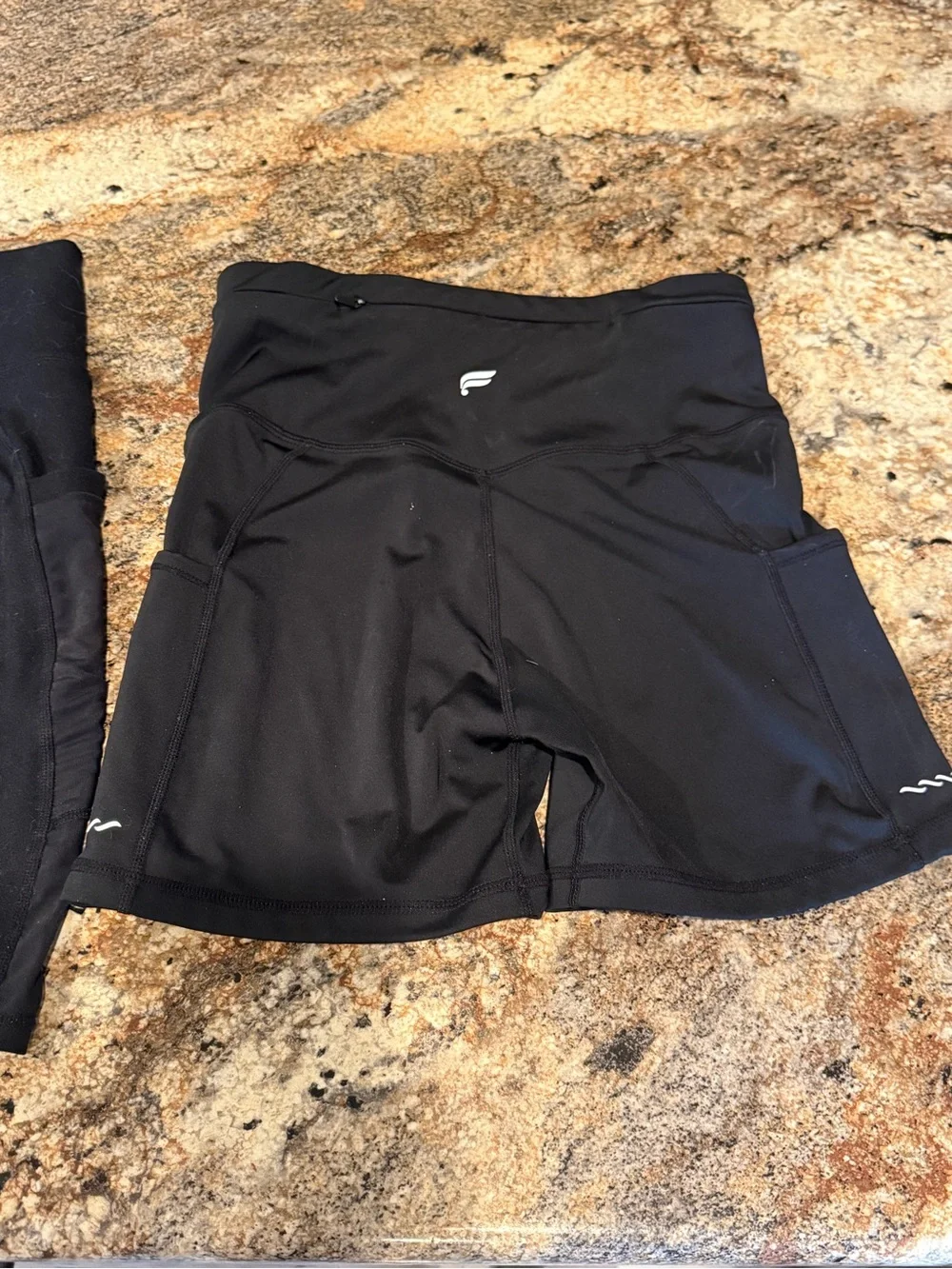 Fabletics Women's Black Athletic Shorts - Pair